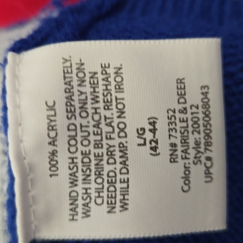 Blue and Red Christmas Sweater - Picture 11 of 13